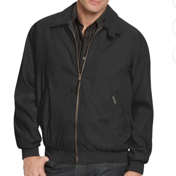 Weatherproof Men’s Microfiber Black Windbreaker Jacket Size 3XL Rain Resistant - Picture 1 of 16